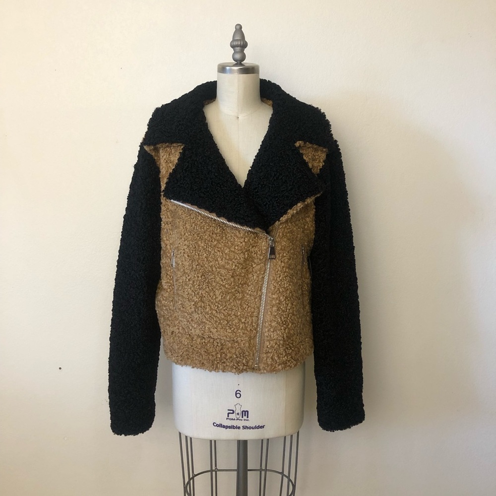 Nine West Teddy Colorblock Jacket